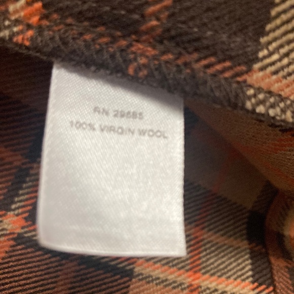 Vintage Pendleton Womens XL Plaid Wool Button Up Jacket Green Gray Pockets - Picture 8 of 8